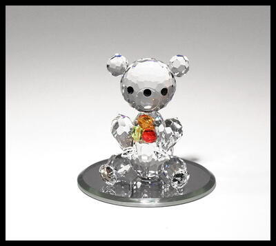 0637 70 Teddybär mit Eis (Bodenspiegel)