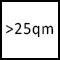 Raumgröße > 25qm² (KK)